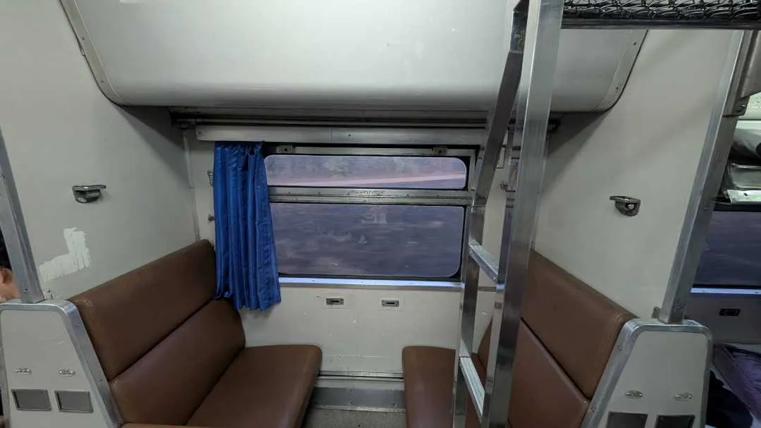 Two seats on a train