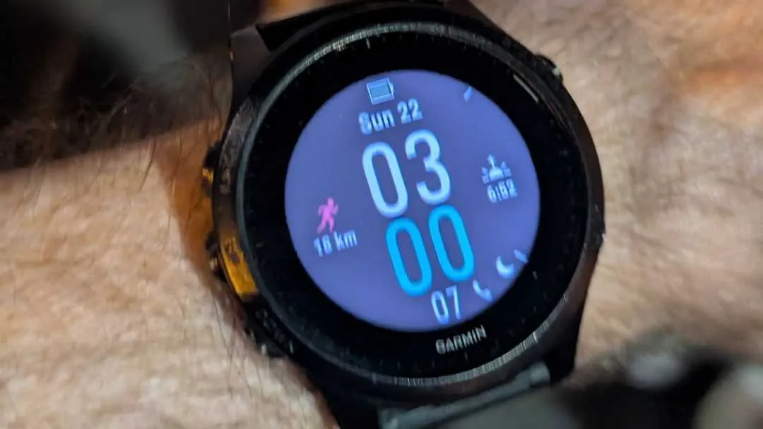 A watch showing the time 3am