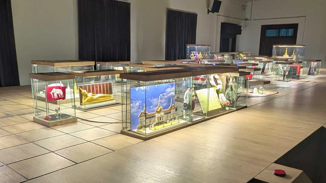 An interactive display at a museum