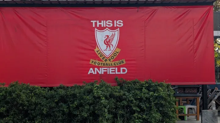 A poster of the famous This Is Anfield sign