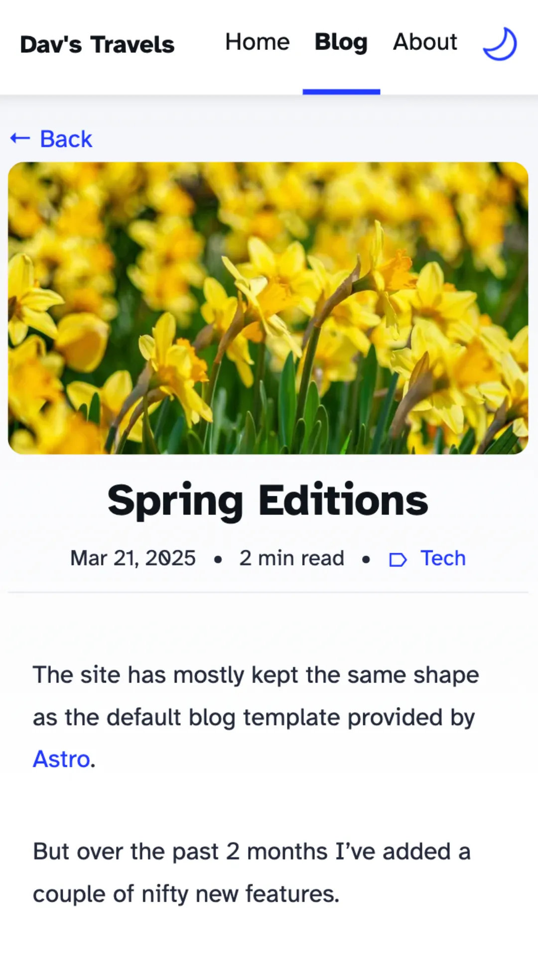 A screenshot of this website showcasing how it looks in light mode